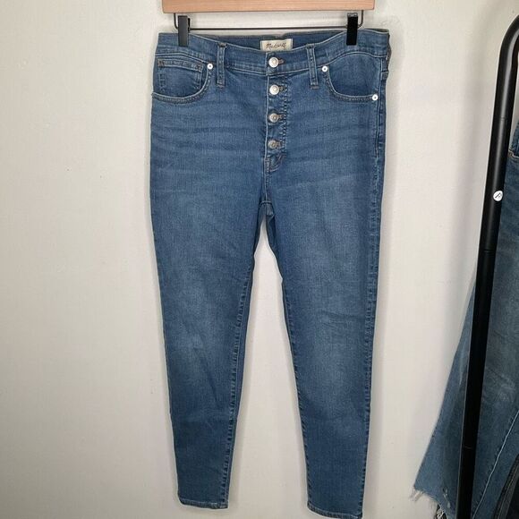 Madewell 9” Mid Rise Skinny Jeans - Picture 1 of 5